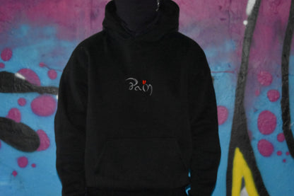 HEARTFUL BLACK HOODIE