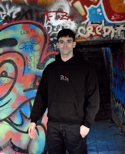 HEARTFUL BLACK HOODIE
