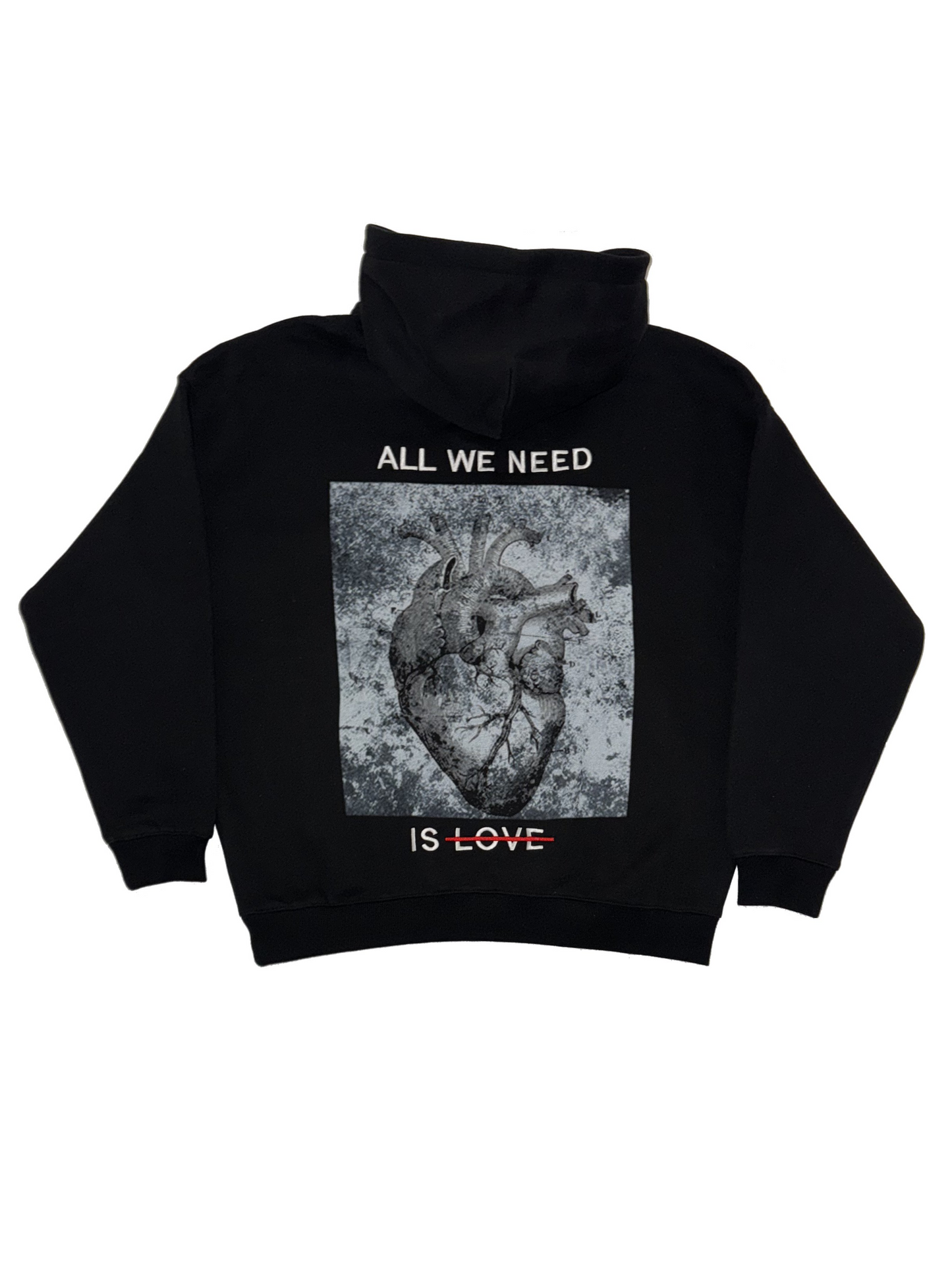 HEARTFUL BLACK HOODIE