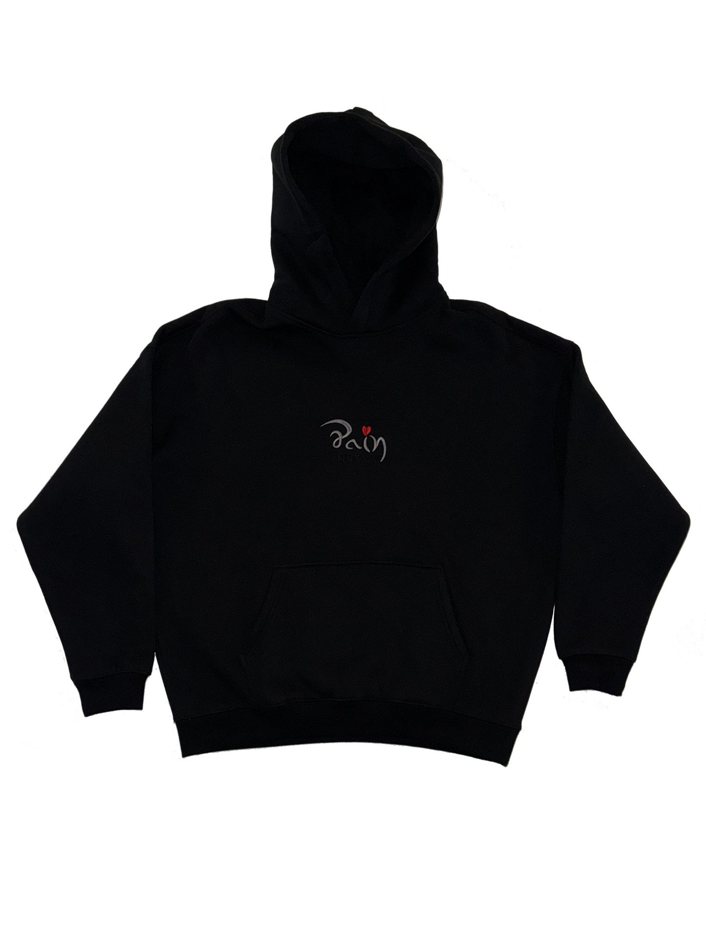 HEARTFUL BLACK HOODIE