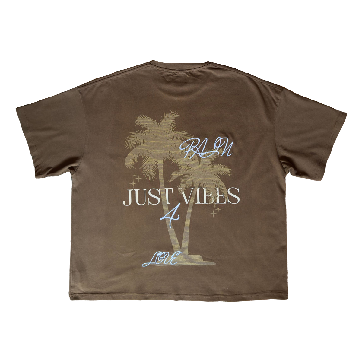JUST VIBES BROWN SHIRT